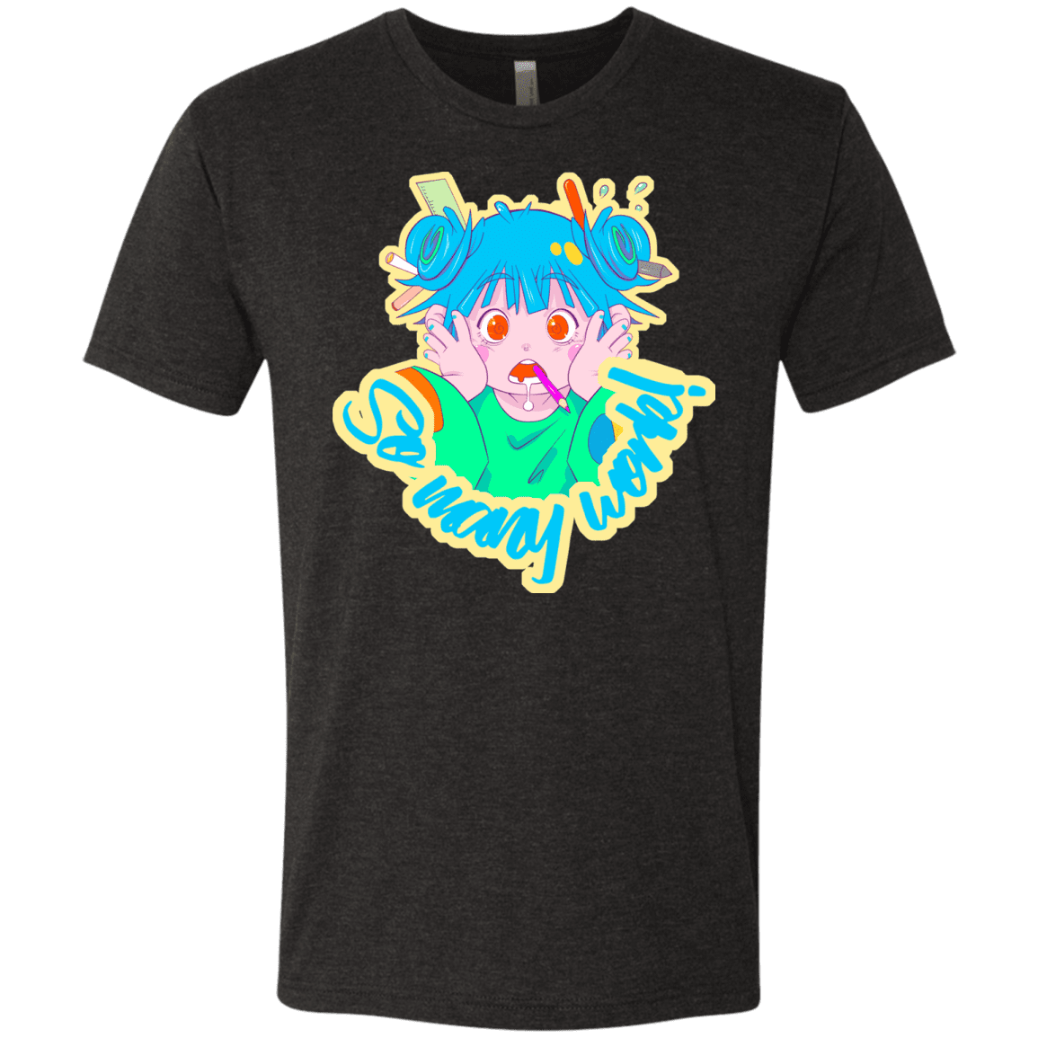 T-Shirts Vintage Black / S So many work! Men's Triblend T-Shirt