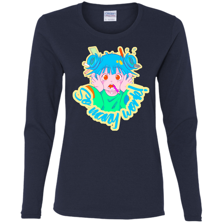 T-Shirts Navy / S So many work! Women's Long Sleeve T-Shirt