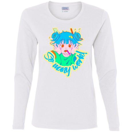 T-Shirts White / S So many work! Women's Long Sleeve T-Shirt
