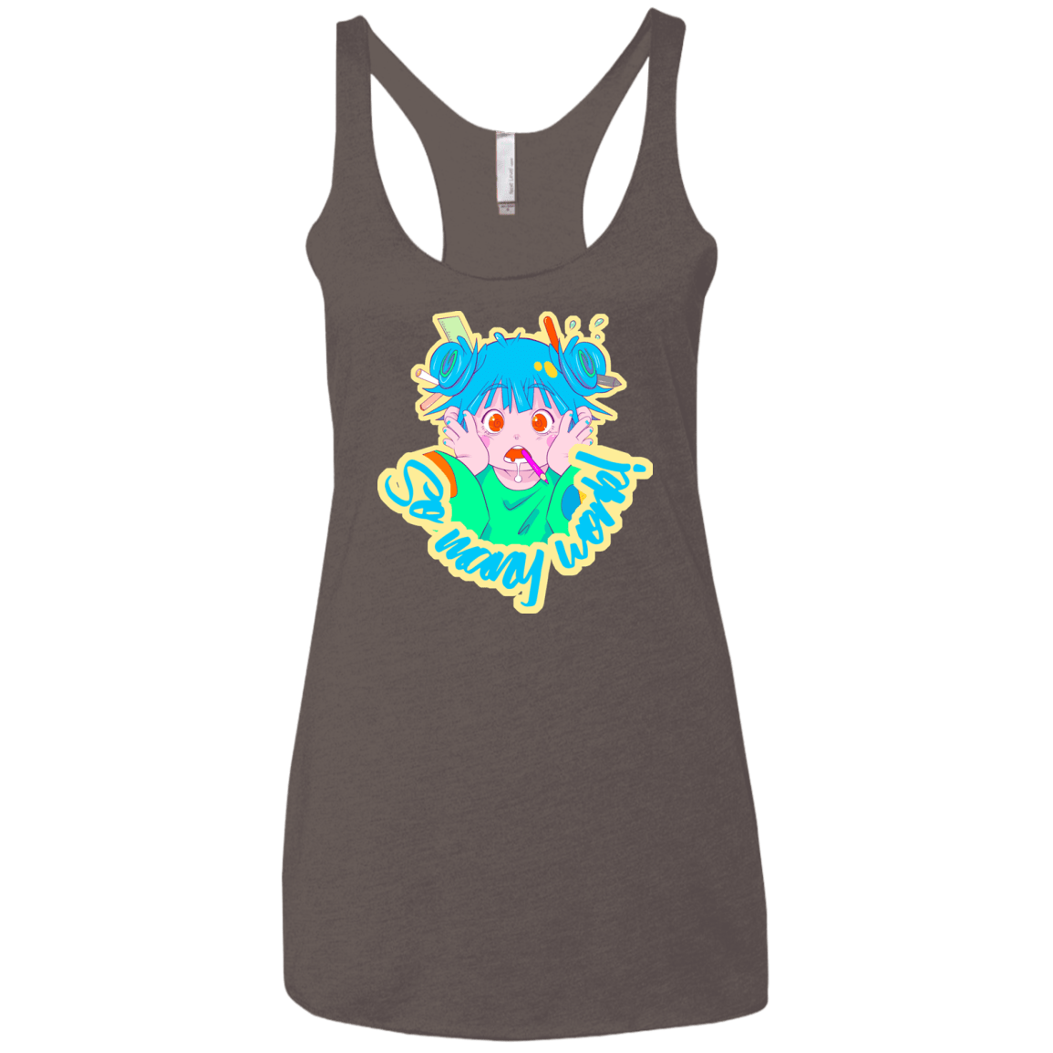 So many work! Women's Triblend Racerback Tank