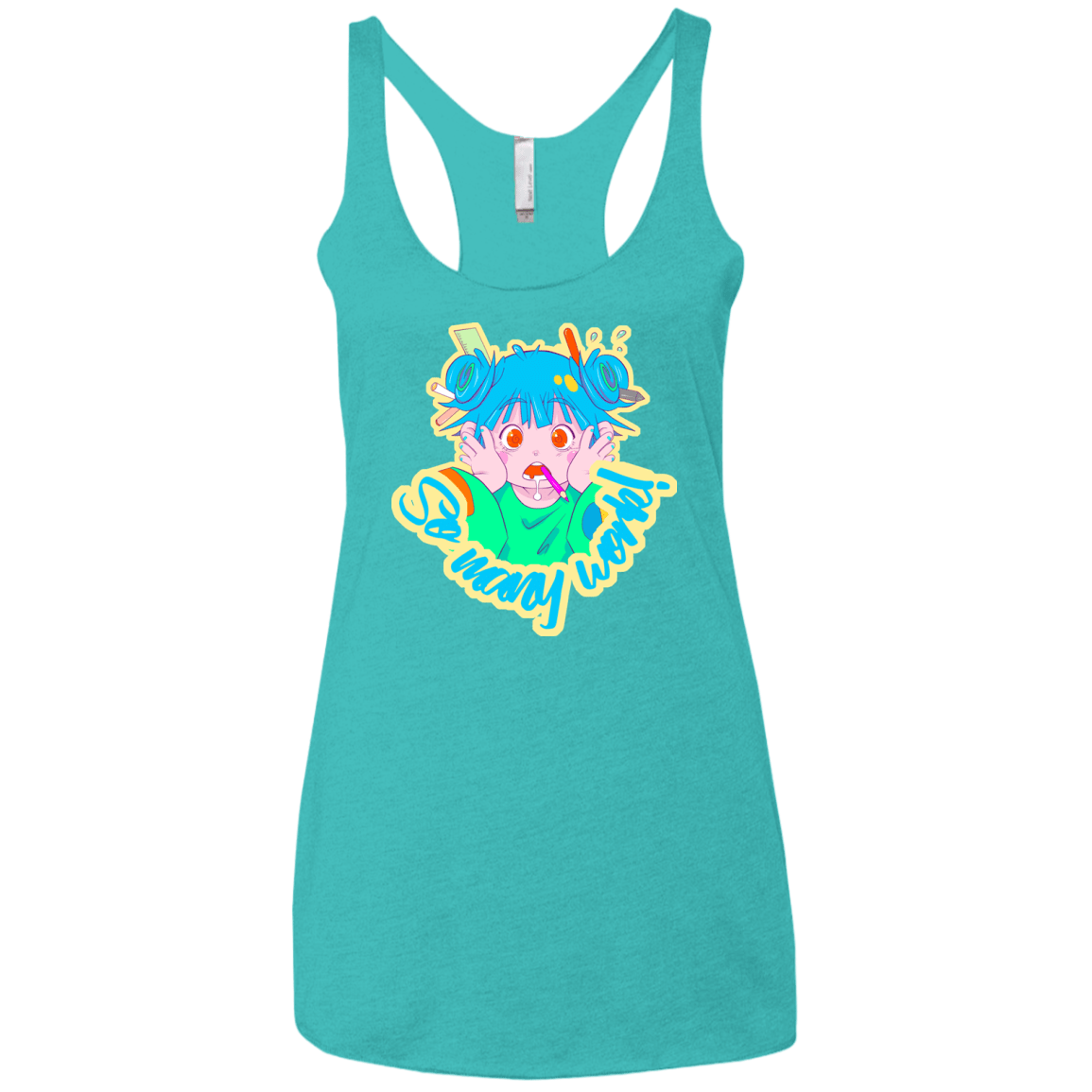 So many work! Women's Triblend Racerback Tank