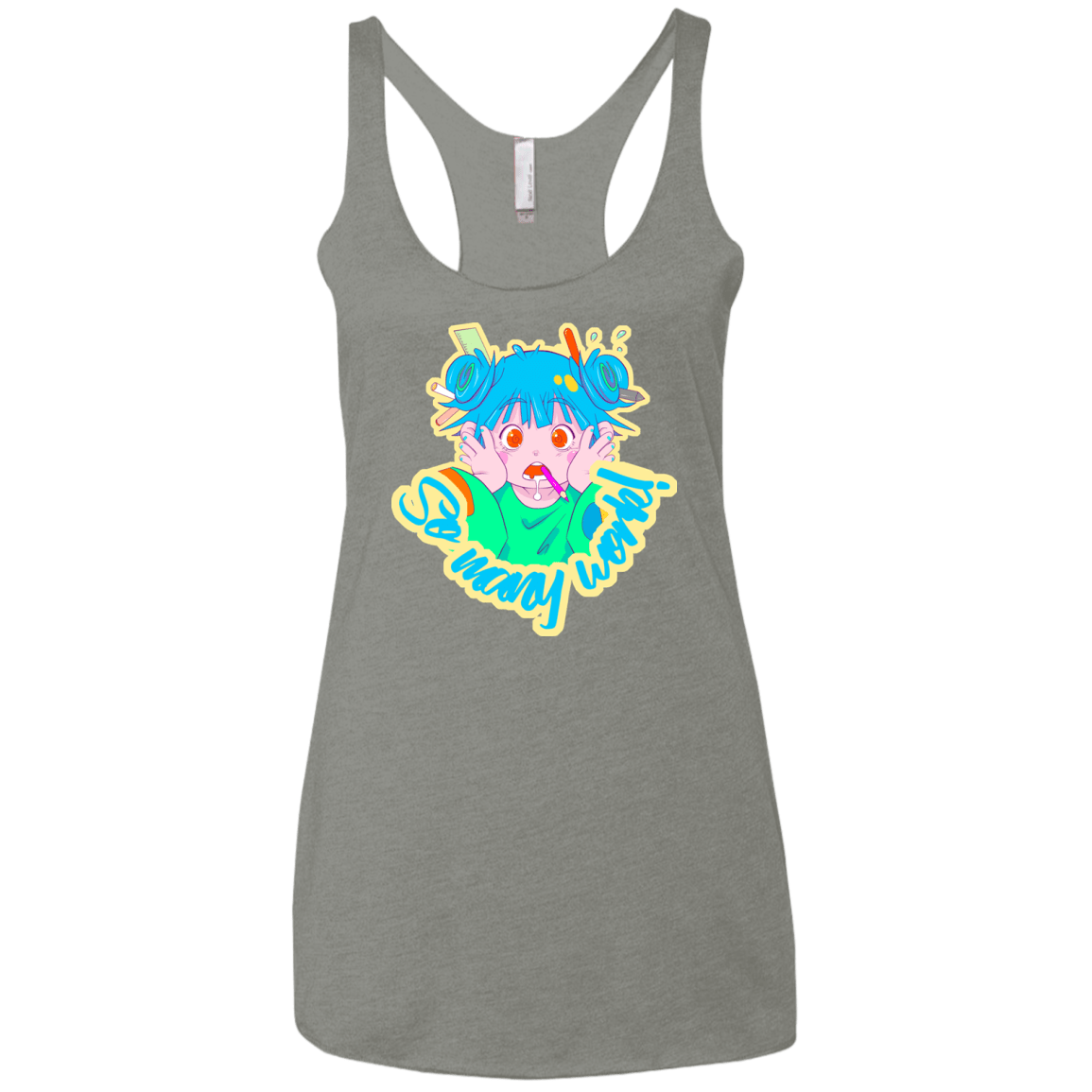 So many work! Women's Triblend Racerback Tank