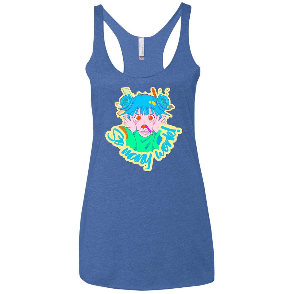 So many work! Women's Triblend Racerback Tank