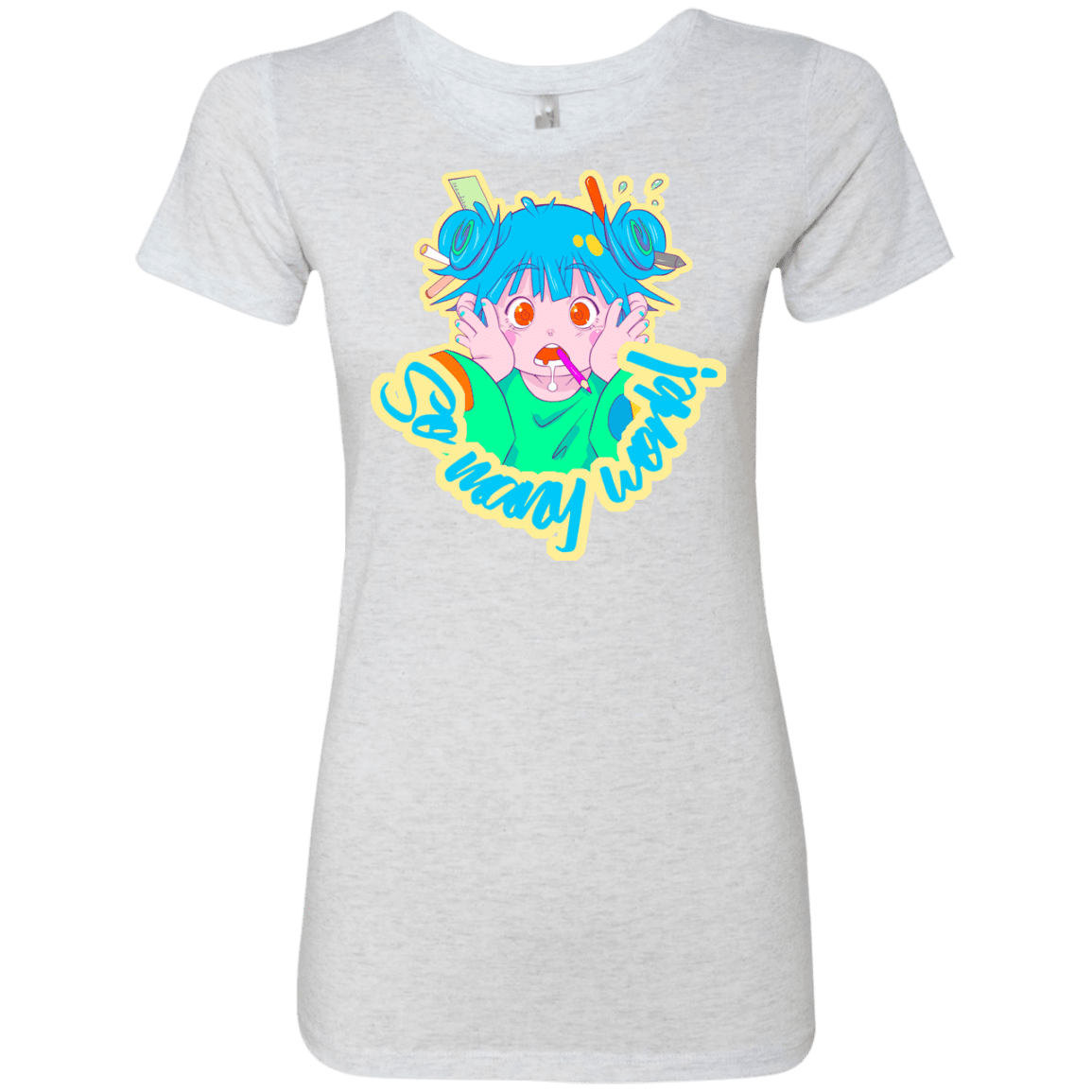 T-Shirts Heather White / S So many work! Women's Triblend T-Shirt