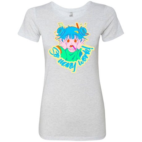 T-Shirts Heather White / S So many work! Women's Triblend T-Shirt