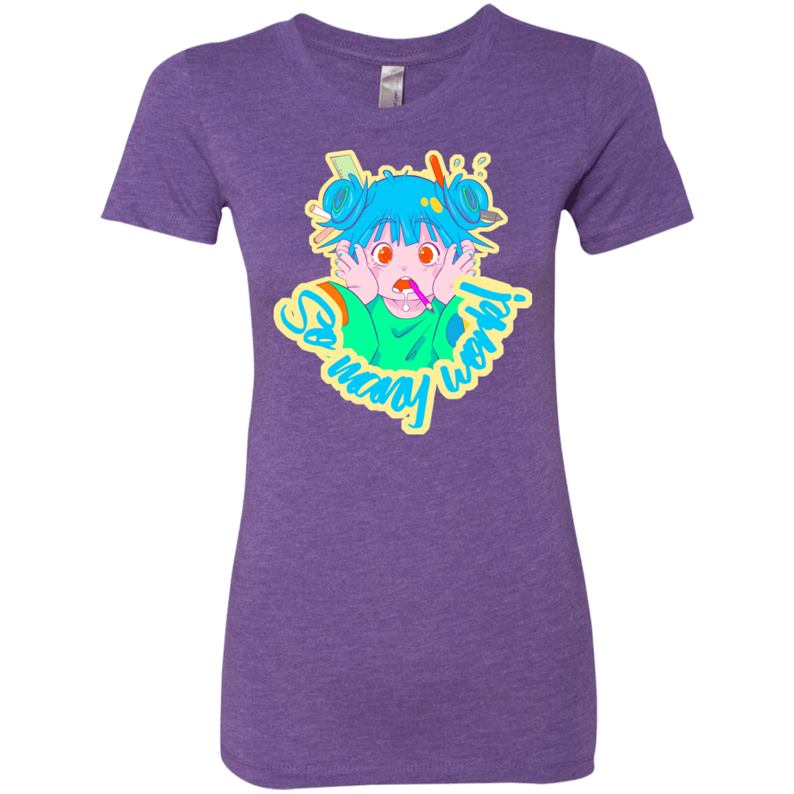 T-Shirts Purple Rush / S So many work! Women's Triblend T-Shirt