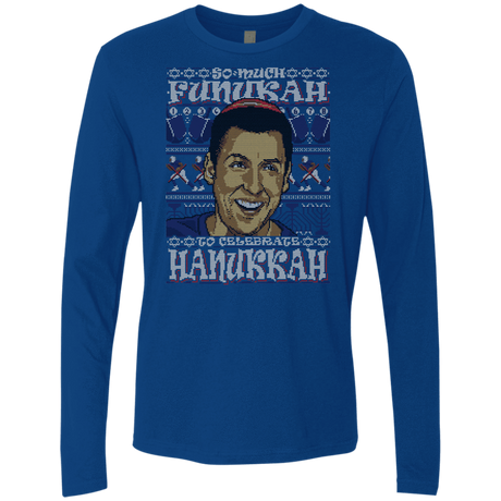 T-Shirts Royal / Small SO MUCH FUNUKAH Men's Premium Long Sleeve