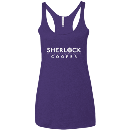 T-Shirts Purple / X-Small Sociopaths Women's Triblend Racerback Tank