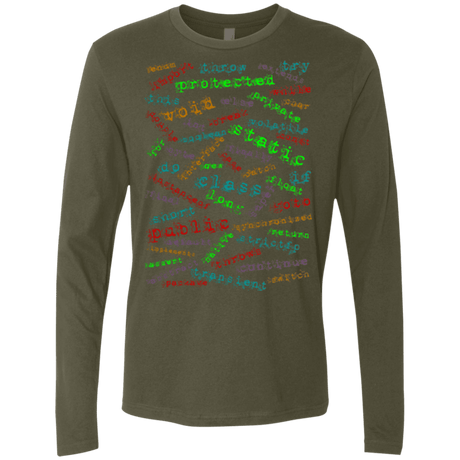 T-Shirts Military Green / Small Software Artist Men's Premium Long Sleeve