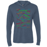 T-Shirts Indigo / X-Small Software Artist Triblend Long Sleeve Hoodie Tee