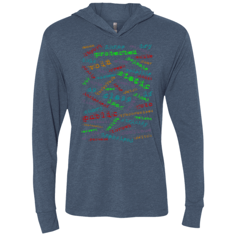 T-Shirts Indigo / X-Small Software Artist Triblend Long Sleeve Hoodie Tee