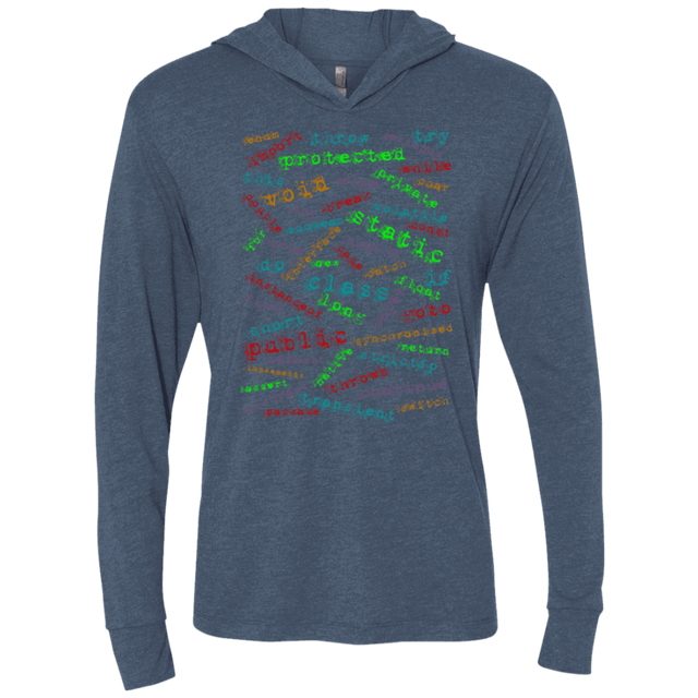 T-Shirts Indigo / X-Small Software Artist Triblend Long Sleeve Hoodie Tee