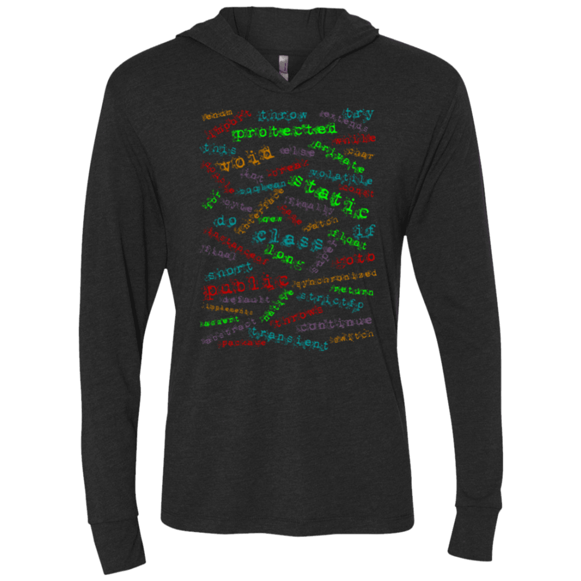 T-Shirts Vintage Black / X-Small Software Artist Triblend Long Sleeve Hoodie Tee