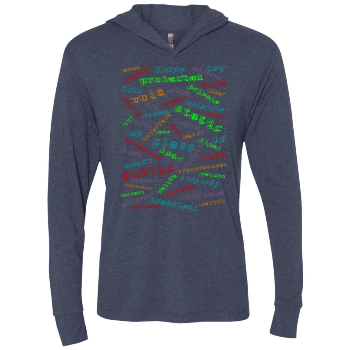 T-Shirts Vintage Navy / X-Small Software Artist Triblend Long Sleeve Hoodie Tee