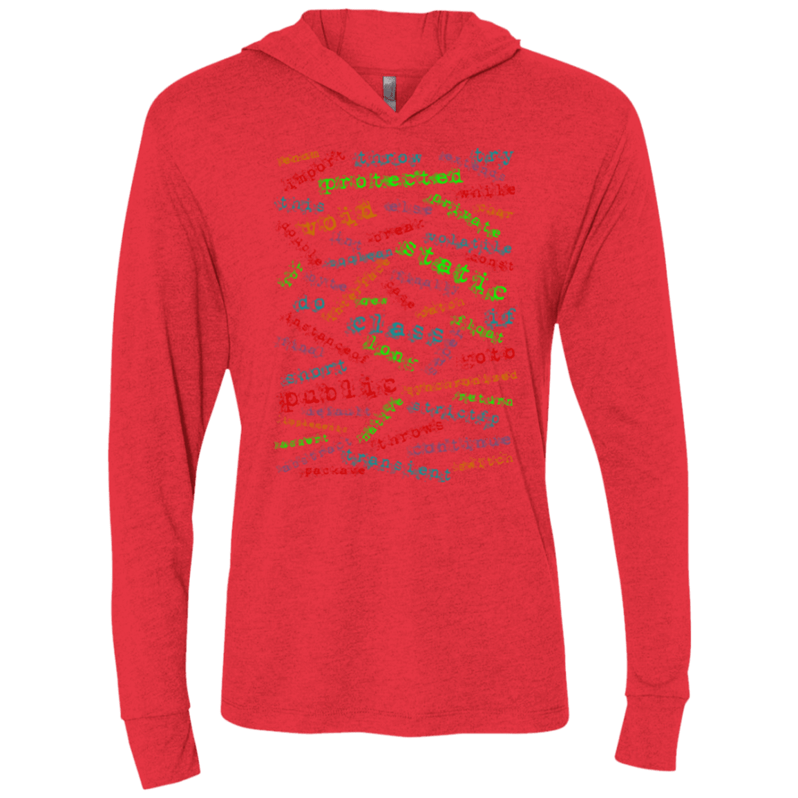 T-Shirts Vintage Red / X-Small Software Artist Triblend Long Sleeve Hoodie Tee