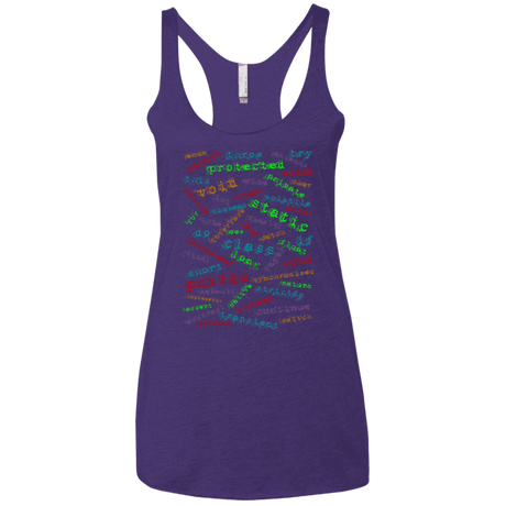 T-Shirts Purple / X-Small Software Artist Women's Triblend Racerback Tank