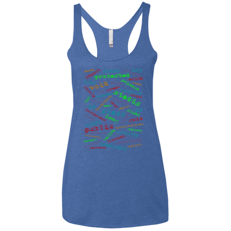 T-Shirts Vintage Royal / X-Small Software Artist Women's Triblend Racerback Tank