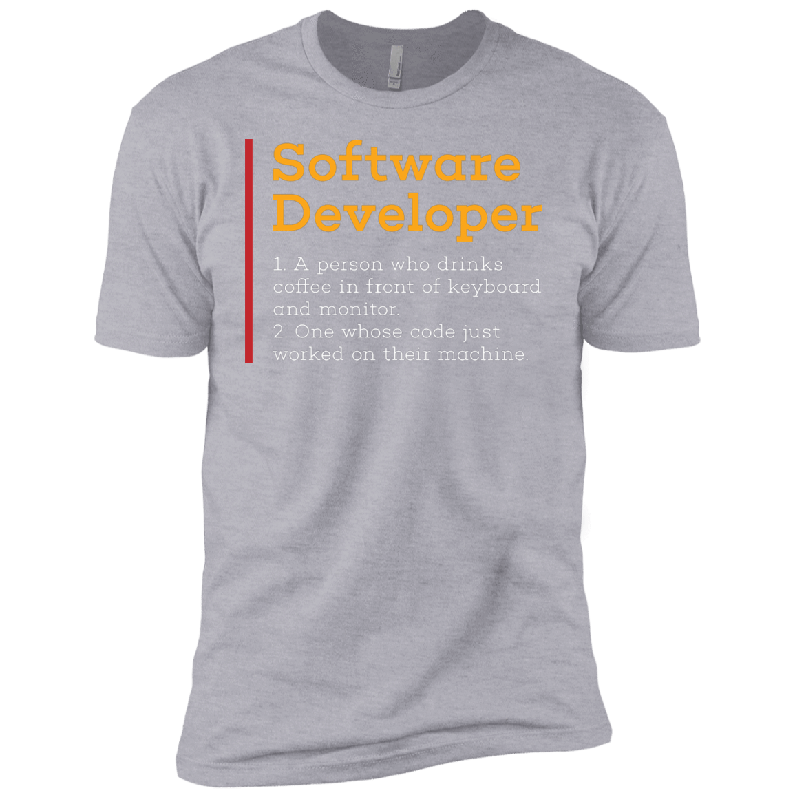 T-Shirts Heather Grey / YXS Software Developer Boys Premium T-Shirt