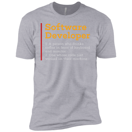 T-Shirts Heather Grey / YXS Software Developer Boys Premium T-Shirt