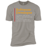 T-Shirts Light Grey / YXS Software Developer Boys Premium T-Shirt
