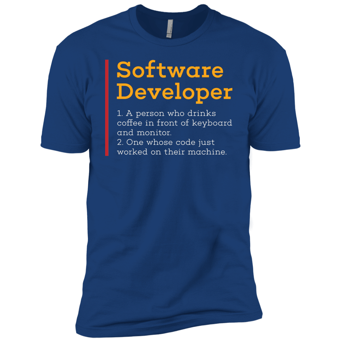 T-Shirts Royal / YXS Software Developer Boys Premium T-Shirt