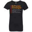 T-Shirts Black / YXS Software Developer Girls Premium T-Shirt