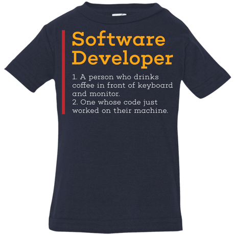 T-Shirts Navy / 6 Months Software Developer Infant Premium T-Shirt