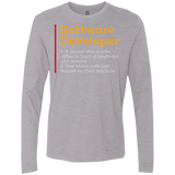 T-Shirts Heather Grey / Small Software Developer Men's Premium Long Sleeve