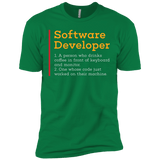 T-Shirts Kelly Green / X-Small Software Developer Men's Premium T-Shirt