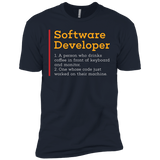 T-Shirts Midnight Navy / X-Small Software Developer Men's Premium T-Shirt