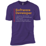 T-Shirts Purple Rush/ / X-Small Software Developer Men's Premium T-Shirt