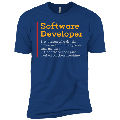 T-Shirts Royal / X-Small Software Developer Men's Premium T-Shirt