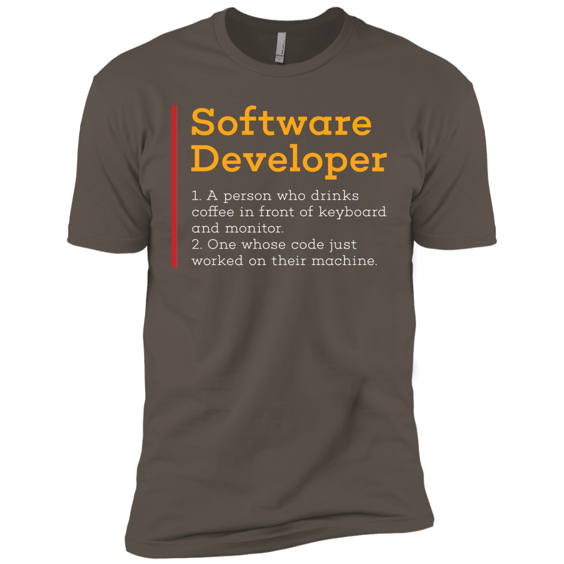 T-Shirts Warm Grey / X-Small Software Developer Men's Premium T-Shirt