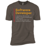 T-Shirts Warm Grey / X-Small Software Developer Men's Premium T-Shirt