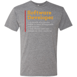 T-Shirts Premium Heather / Small Software Developer Men's Triblend T-Shirt