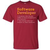 T-Shirts Cardinal / Small Software Developer T-Shirt