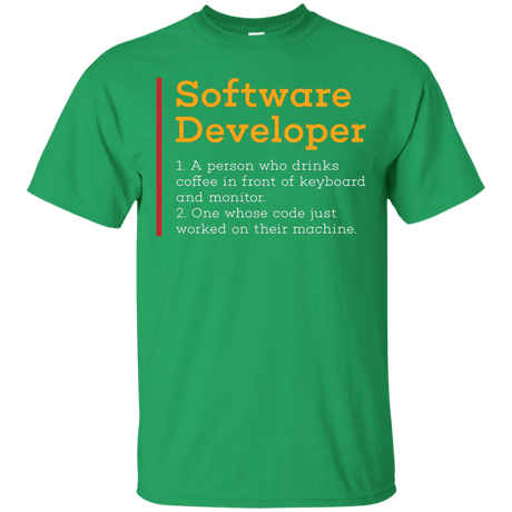 T-Shirts Irish Green / Small Software Developer T-Shirt