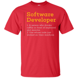 T-Shirts Red / Small Software Developer T-Shirt