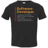 T-Shirts Black / 2T Software Developer Toddler Premium T-Shirt