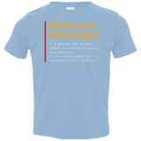 T-Shirts Light Blue / 2T Software Developer Toddler Premium T-Shirt