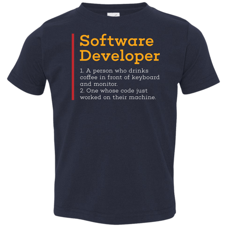 T-Shirts Navy / 2T Software Developer Toddler Premium T-Shirt