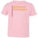 T-Shirts Pink / 2T Software Developer Toddler Premium T-Shirt