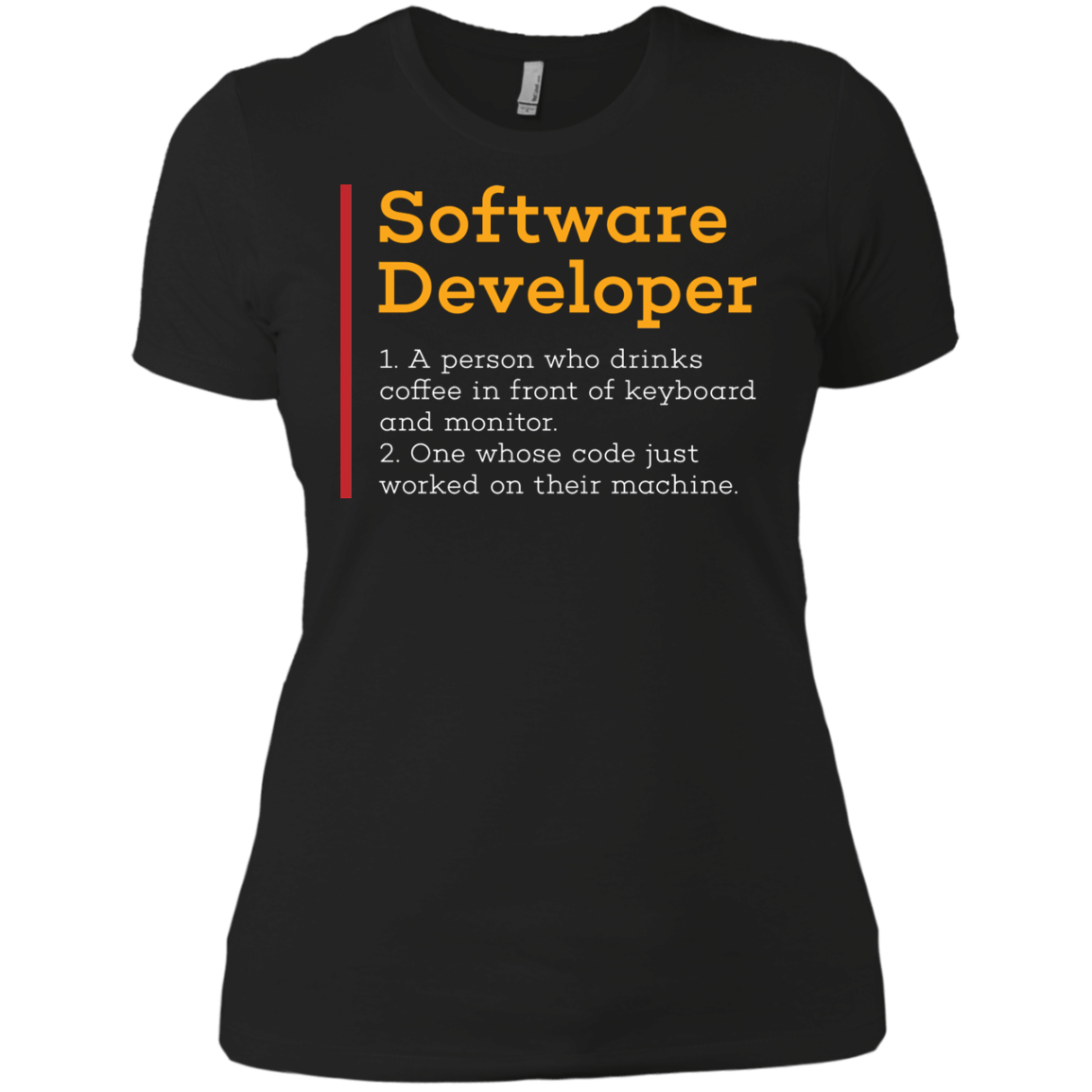 T-Shirts Black / X-Small Software Developer Women's Premium T-Shirt