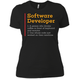 T-Shirts Black / X-Small Software Developer Women's Premium T-Shirt