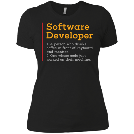 T-Shirts Black / X-Small Software Developer Women's Premium T-Shirt