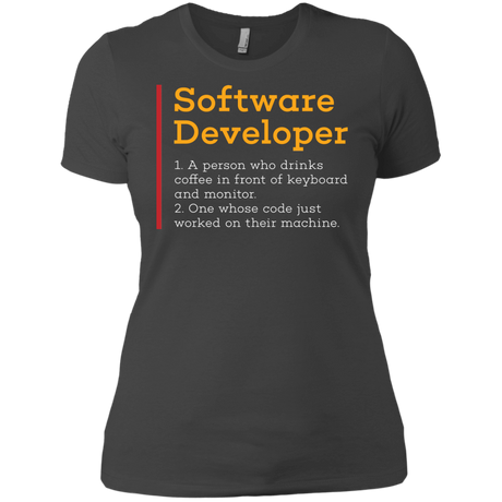 T-Shirts Heavy Metal / X-Small Software Developer Women's Premium T-Shirt