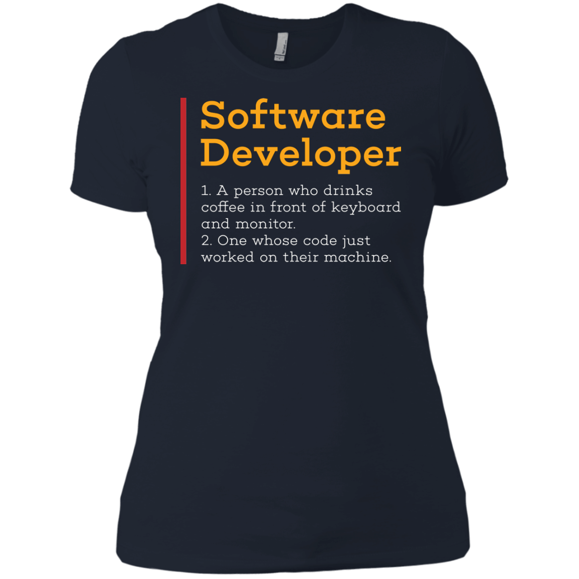 T-Shirts Midnight Navy / X-Small Software Developer Women's Premium T-Shirt