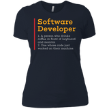 T-Shirts Midnight Navy / X-Small Software Developer Women's Premium T-Shirt