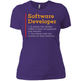 T-Shirts Purple Rush/ / X-Small Software Developer Women's Premium T-Shirt