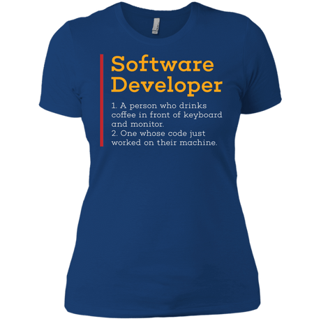 T-Shirts Royal / X-Small Software Developer Women's Premium T-Shirt